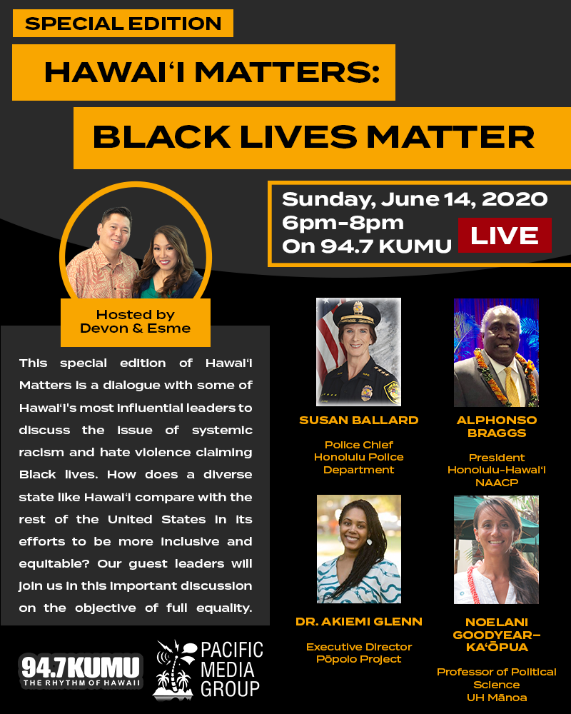 Hawaii Matters: Black Lives Matter Flyer
